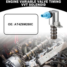 Partuto Motor Ventilsteuerung VVT-Solenoid Nr. AT4Z6M280C - Ventilsteuerung für Nockenwelle - für Ford F150 2014-2016 - Metall Silberfarben - 1 Stück