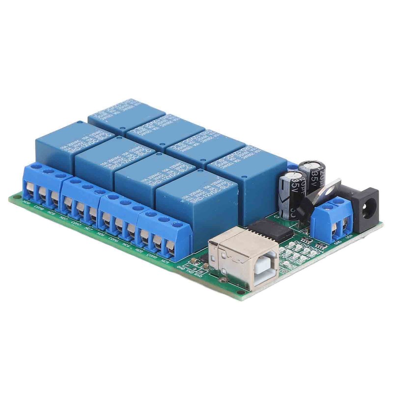 8 Channel Relay Module DC12V UART Serial Port Switch PLC