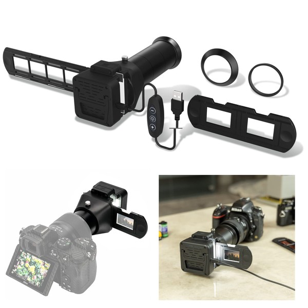 Film Digitizing Adapter Set with LED Light Replaces Nikon ES-2