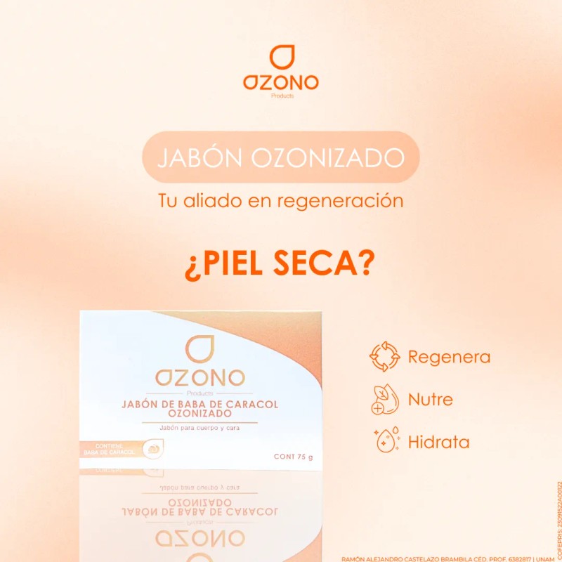 Jabón Ozonizado De Baba De Caracol