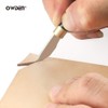 OWDEN Professional Precision Hobby Knife, Ebony Wood Handle, Leather Paper