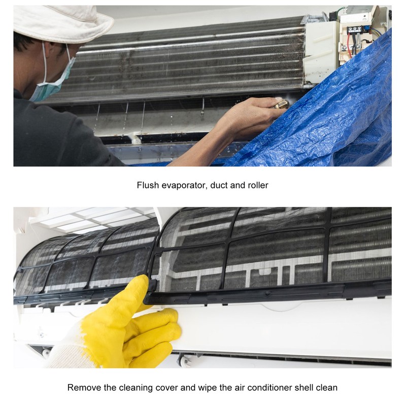Air Conditioner Cleaning Cover Kit Wall Mounted Air Conditioner Waterproof
