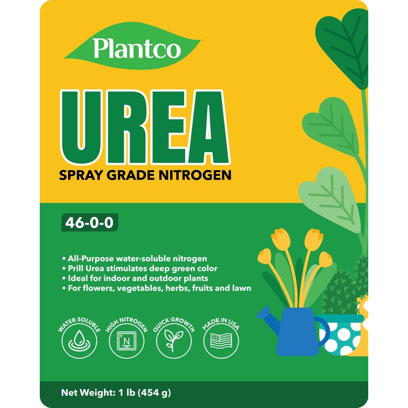 Urea Fertilizer 46-0-0 from Plantco | Spray Grade, Water-Soluble Prills