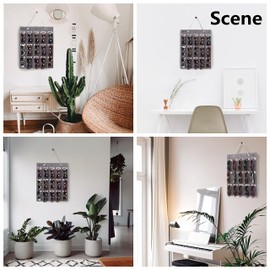 PACMAXI Sunglasses Storage Organizer, Wall Pocket Mounted by Sunglasses, Hanging Eyeglasses Storage Holder, Eyewear Display. (Grey, 15 Slot)
