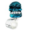 Abfer Car Steering Wheel Spinner Knob Skull Shape Turning Assist