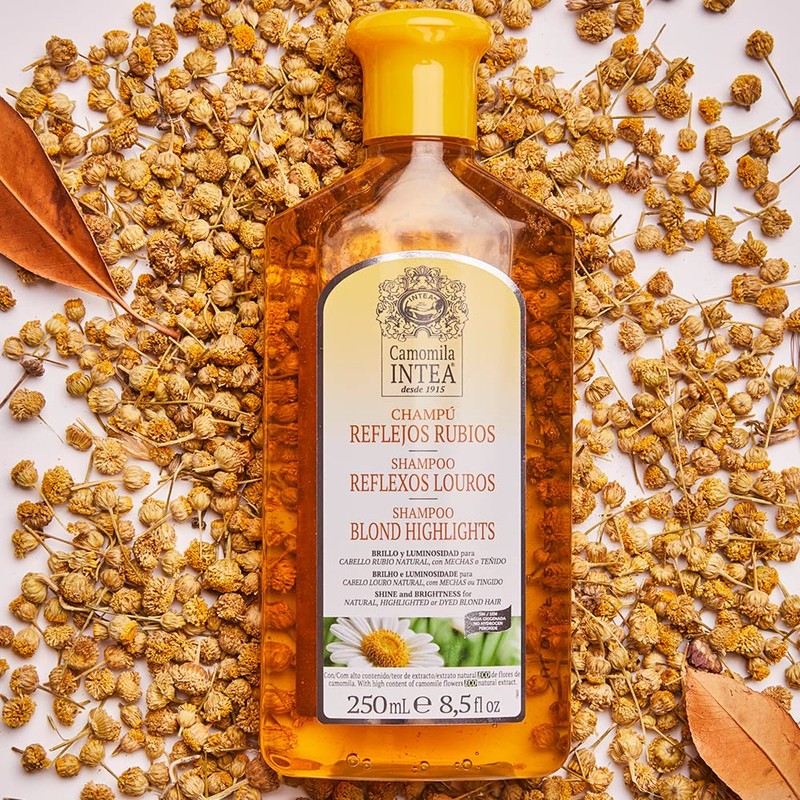 Intea Chamomile Shampoo - Premium Blonde Brightening Shampoo - Non-Ammonia,