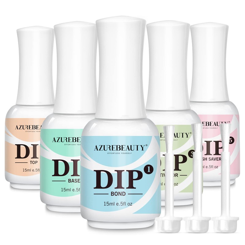 AZUREBEAUTY Dip Powder Gel Líquido de 5 piezas con bon,
