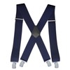 Men’s Heavy-Duty 2-Inch X-Back Suspenders with Adjustable Elastic Straps and