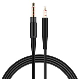 Tobysome QC45 Replacement Audio Cable Compatible with Bose On-Ear 2 OE2 OE2i QC20 QC25 QC35 QC45 QC2 QC3 QC35II Soundlink SoundTrue Headphone Audio Cord (Black)