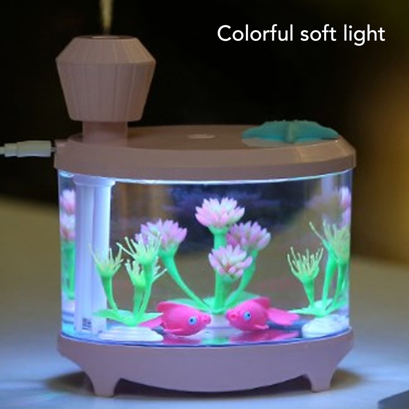 Micro Landscape Humidifier Fish Tank Modeling Ultra Sound USB Low