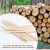 Lotbun 200 x Simple Wooden Spatulas for Eyebrows, Pack of