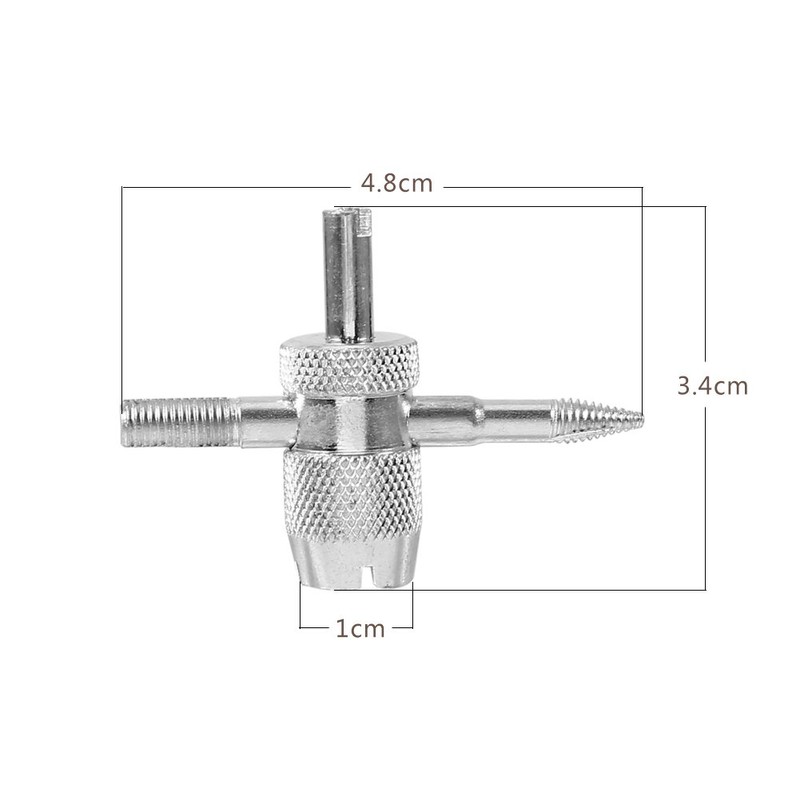 Valve Core 4 Way Car Bicycle Tyre Valve Repair Remover