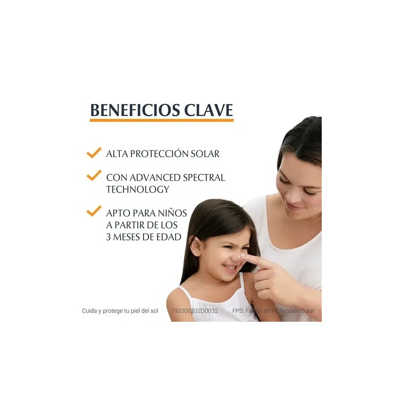 Protector Solar Eucerin Sun Kids Toque Seco Gel Crema 200ml