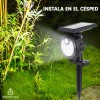 Importeek Lampara Luminario Solar Luces Led Jardin Estaca Exterior
