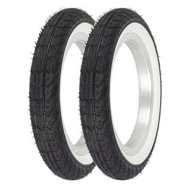 PRO+ Tires 12 1/2 x 2 1/4 Black/White P-1193 Pair (2 PCS)