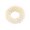 AAHB Hair Scrunchie Bun Pearl Mother of Pearl Cream 14