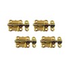 QCAA Deco Durable Steel Sliding Barrel Bolt, 2-1/2'', Brass Plated,