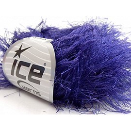 Purple Extra Long Eyelash Yarn Ice Luxurious Fun Fur 50gr 38yds 13274