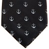 Retreez Classic Anchor Pattern Woven Microfiber 3.15" Men's Tie -