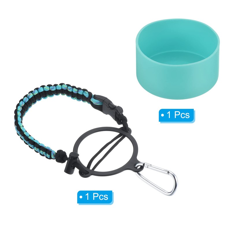 PATIKIL Water Bottle Holder Paracord Handle Carry Strap Carrier with