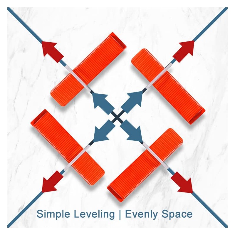 Tile Leveling System Clips 1/8" 2000 Piece 3.0mm Tile Leveler