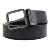 Coach Men's Belt CY982 QBMI5 Reversible Charcoal Black, charcoal/black