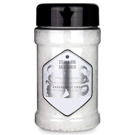 Ankerkraut Steak & BBQ Salt Flakes, for refining steaks, salads, or even desserts, 190g in a shaker