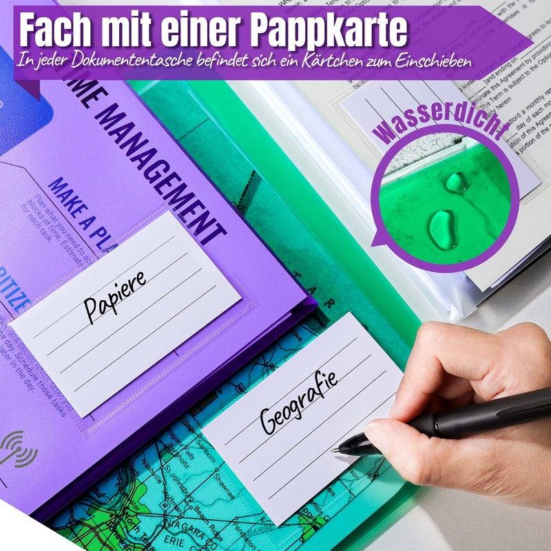 LEOBRO Document Folder DIN A4 & A5, Pack of 10,