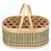 Parliky Easter Decor Handmade Bamboo Basket Safe Environment-friendly for Easter