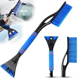 SFSSHUI Ice Scraper Car with Broom 2 in 1 Car Ice Scraper Snow Brush Ice Scraper Snow Brush Snow Car Broom Removable Ice Scraper Durable Windscreen Scraper Car for Truck SUV Windscreen