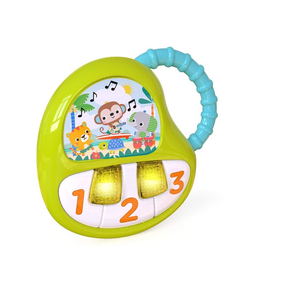 Bright Starts TropiKeys On-The-Go Light-Up Baby Piano Musical Toy with