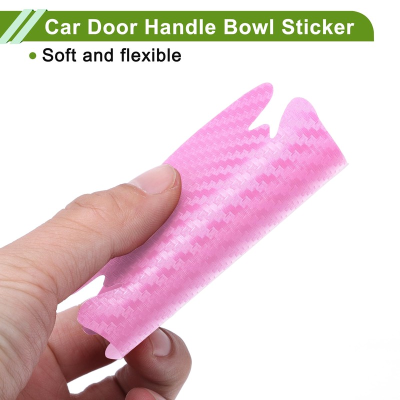 HOPESPANNER Universal 80x88mm Car Door Handle Bowl Sticker Anti-Scratches+Auto Door