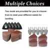 130 Pieces Multi Tool Sanding Pad Set, 5 Pieces Triangular