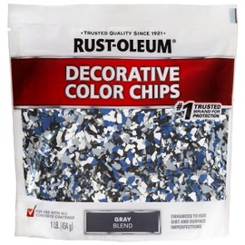 Rust-Oleum 301359 Decorative Color Chips, Gray Blend, 1lb(454g)