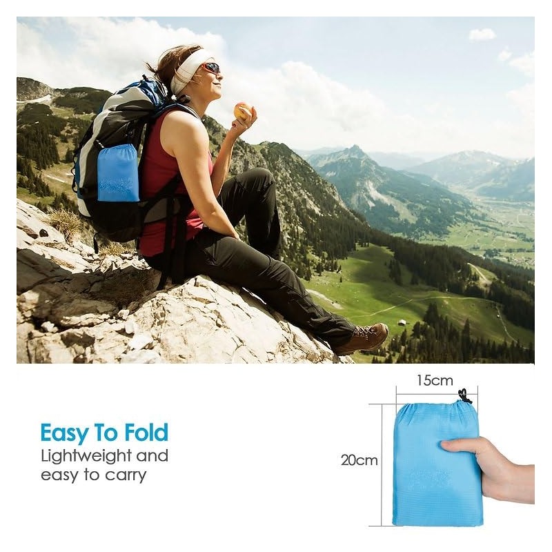 The Life Hacker Travel Mat Camping Beach Hiking Garden Blanket