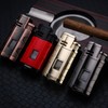 Triple Torch Lighter with Punch Square Powerful Fire Windproof Metal