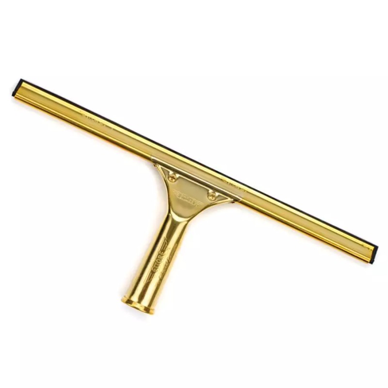 Ettore Master Brass Squeegee Complete: Streak-Free Window Cleaning - 12in/30cm
