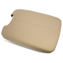 Rain King Center Console Lid Armrest, Center Console Cover Compatible with Honda Accord 2008 2009 2010 2011 2012 Leather Protector Plastic Center Console Replacement Cover (Beige)