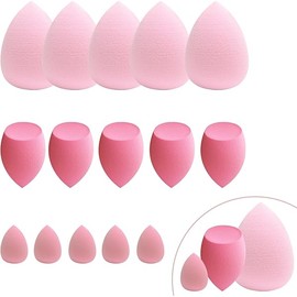 15 pcs Beauty blender Makeup Sponge Bulk:Blender Sponges 15 Pcs for Liquid, Cream, and Powder, Multi-colored Pink make up sponges for foundation