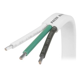 Generic Pacer White Triplex Cable - 14/3 AWG - Black/Green/White - Sold by... [W14/3-FT]