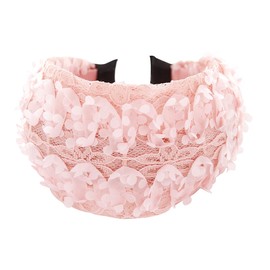 axy Wide Headband Beautiful Headband Vintage Hair Accessories Women's Headband HR36B (Cherry Blossom Pink)
