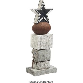 Team Sports America Dallas Cowboys 16 Inch Tiki Totem Garden Statue Resin Outdoor Decoration