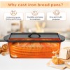 Cast Iron Bread Pan with Lid, Sourdough Sandwich Loaf Pan,