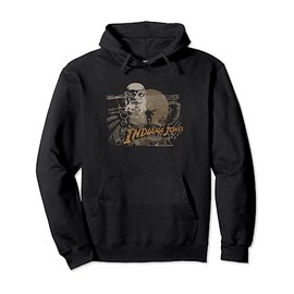 Indiana Jones Raiders Of The Lost Ark Vintage Distressed Pullover Hoodie