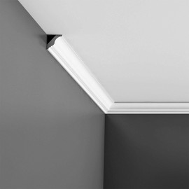 Orac Decor CX154 | High Impact Polystyrene Crown Moulding | Primed White | 1-5/8in Face x 78in Long (10 Pack)