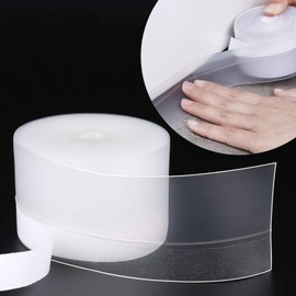 Under Door Draft Stopper,0.98in x 16.5FT,Bottom Door Sealer Strip, Adhesive Silicone Door Sweep, Winter Weather Stripping Strips for Side of Doors Windows Gaps Filler Dust Noise Blocker