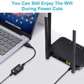 FARSENSE USB DC 5V to 12V Step Up Power Cable(3FT),USB C to DC 12V Adapter with DC Jack 5.5 x 2.5mm(Compatible with 5.5 x 2.1) and 3.5 x 1.35mm, Boost Converter Supports Voltage Display