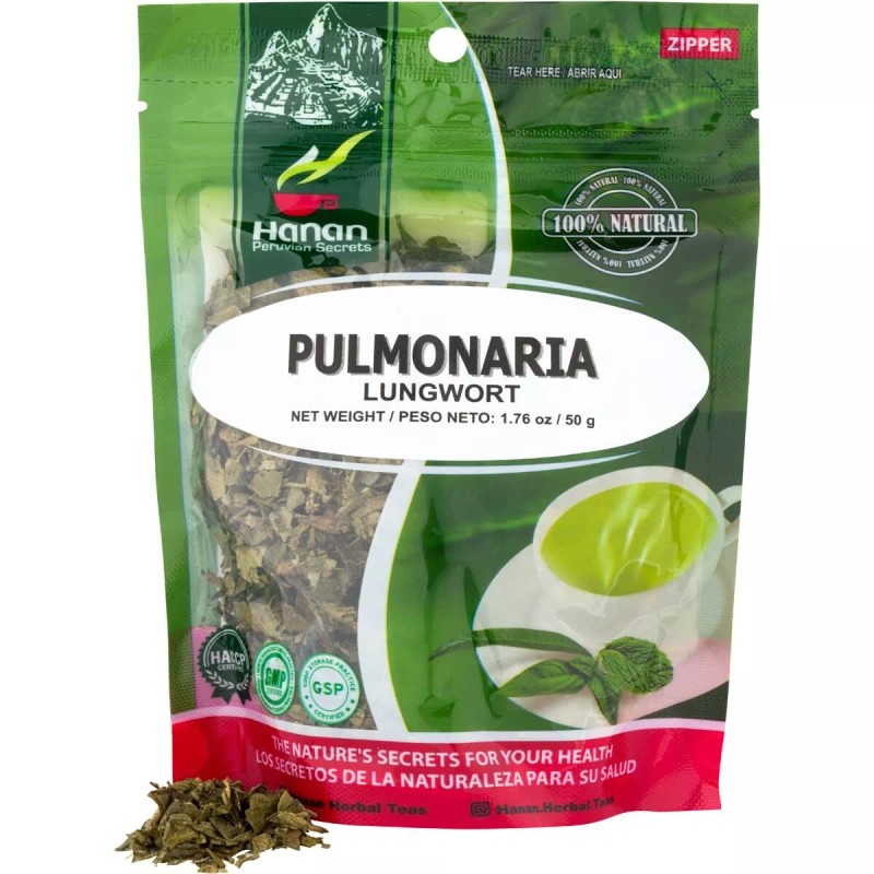 Hanan Pulmonaria 50g Lungwort 1.8z Herbal Tea from Peru