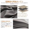 HIMENO Blackout Curtain, Length 39.4 inches (100 cm), Width 31.5