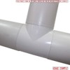Kair Round Equal T-Piece 100mm - 4 inch Plastic Ducting